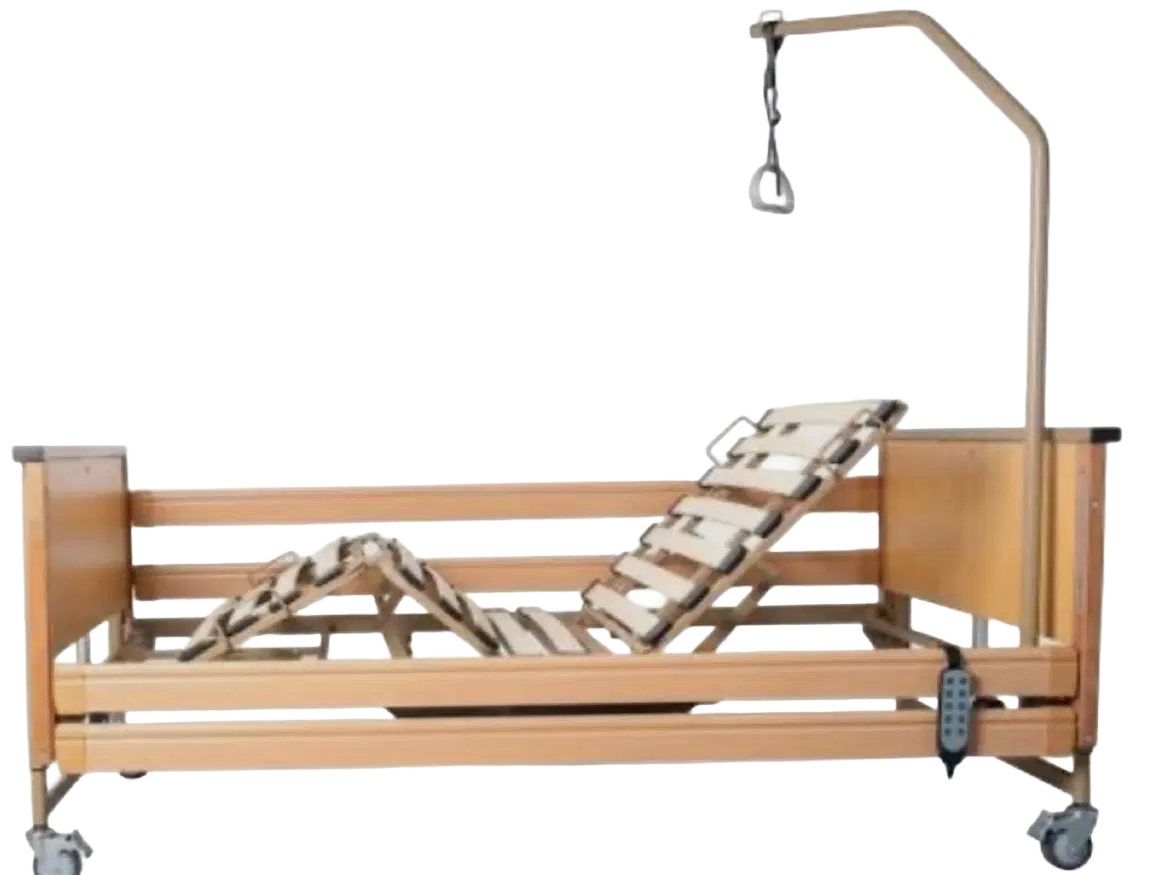 تخت برقی بستری بیمار خانگی گلدمن آلمانی چوبی...