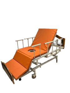 تخت برقی صندلی شو بیمارستانی چهار شکن خرید تخت چهار شکن برقی صندلی شو ایران مدیک تخت بیمارستانی برقی تنظیم ارتفاع پشت پا صندلی گارانتی معتبر ارسال سریع